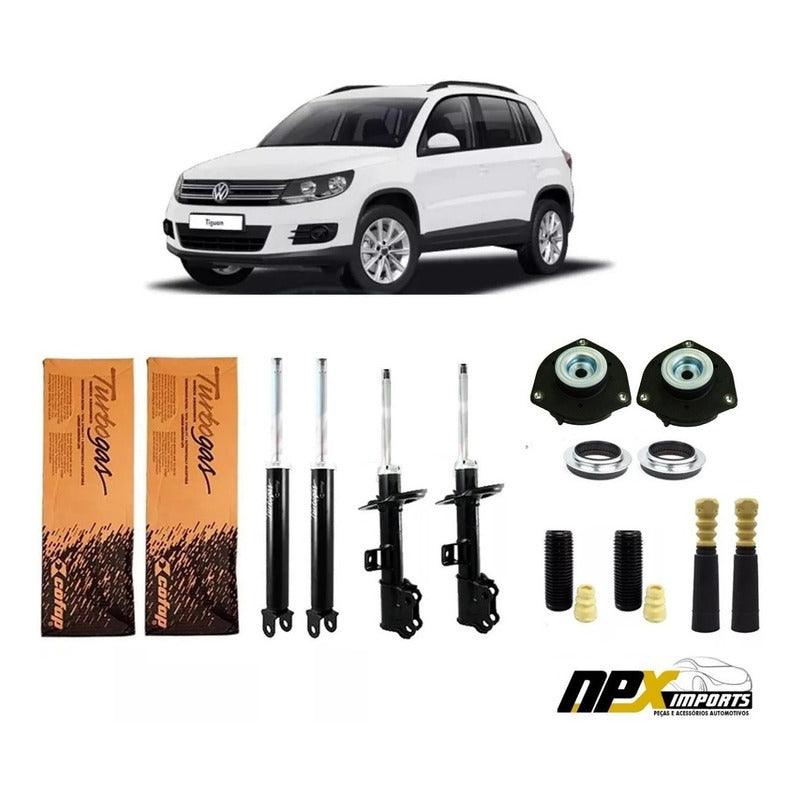 Amortecedor Dianteiro E Traseiro + Kit Tiguan 2010 A 2014 - NPX Imports