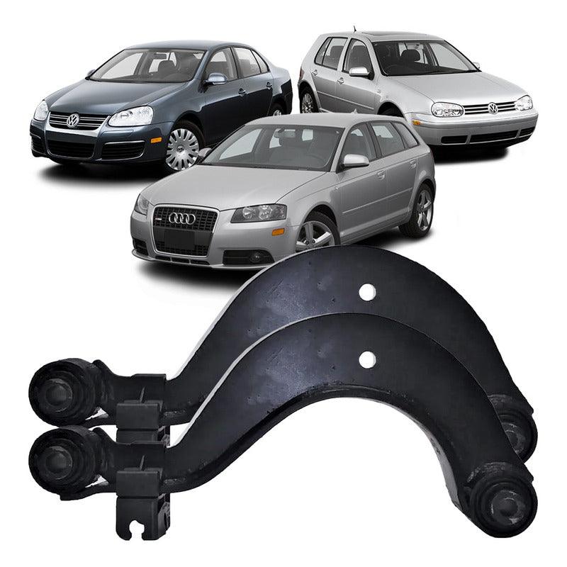 Braço Traseiro Curvo Com Aba Golf Jetta A3 2003 A 2020 - Par - NPX Imports
