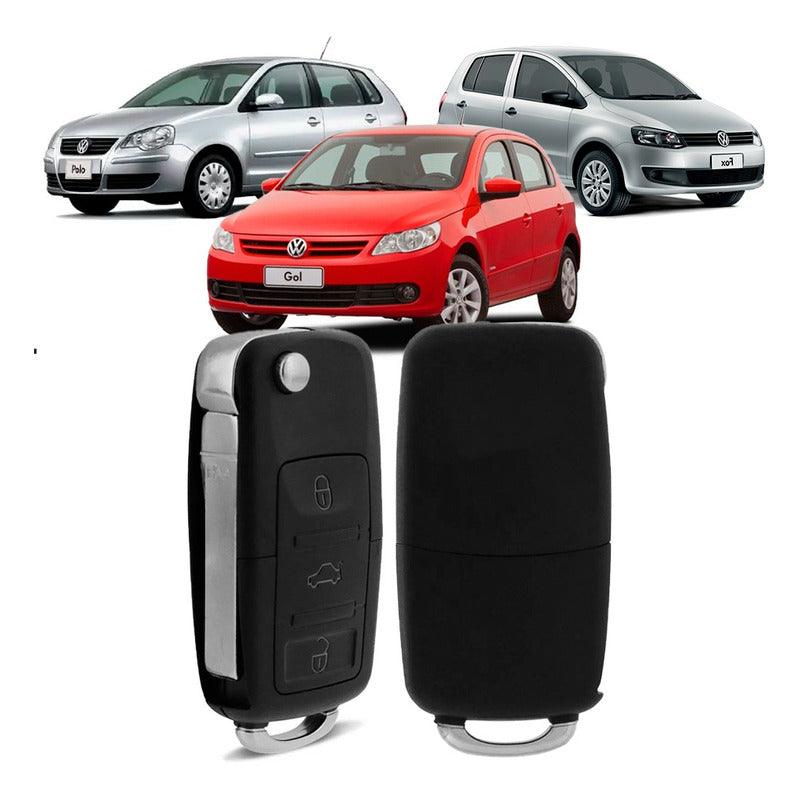 Chave Canivete Gol G5 Fox Polo 2009 A 2015 - 3 Botões - NPX Imports