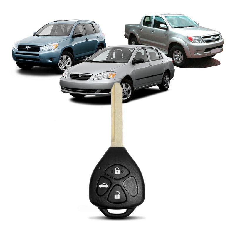 Chave Convencional Corolla Rav4 Hilux 2003 A 2008 3 Botões - NPX Imports