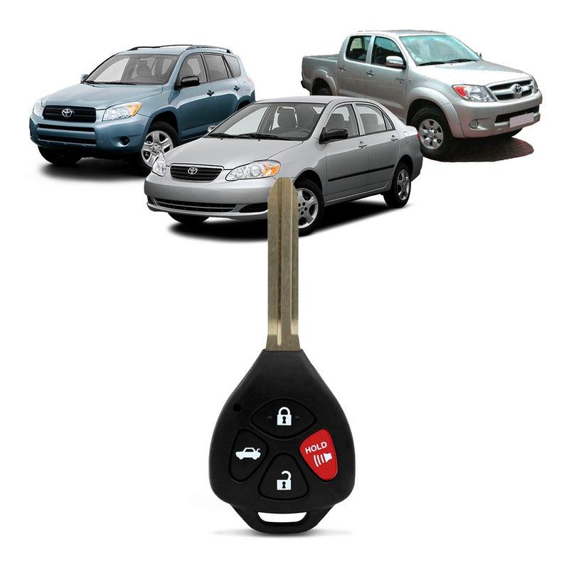 Chave Convencional Hilux Rav4 Corolla 2003 A 2008 - 4 Botoes - NPX Imports