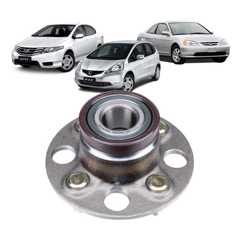 Cubo Roda Traseira Honda Civic Fit City 2001 A 2014 Com Abs - NPX Imports