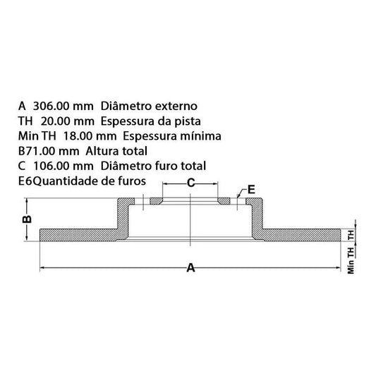 Disco De Freio Par Traseiro Troller T4 2003 Fremax Bd1033 - NPX Imports