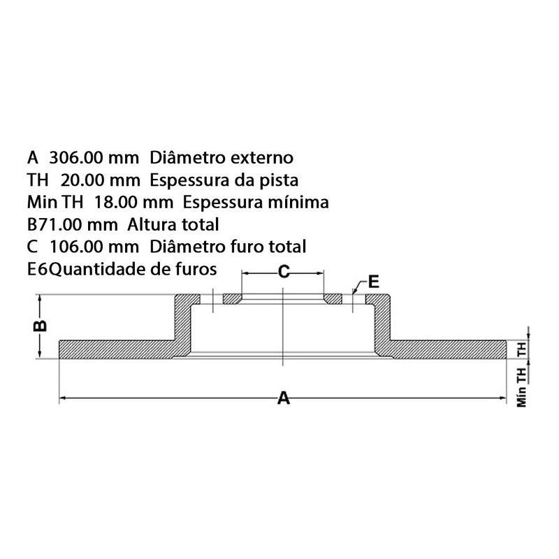 Disco De Freio Par Traseiro Troller T4 2003 Fremax Bd1033 - NPX Imports