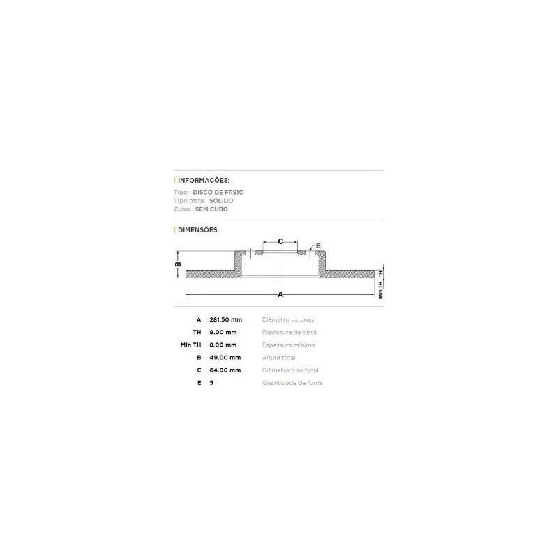 Disco De Freio Traseiro Hrv 1.8 2016 - NPX Imports