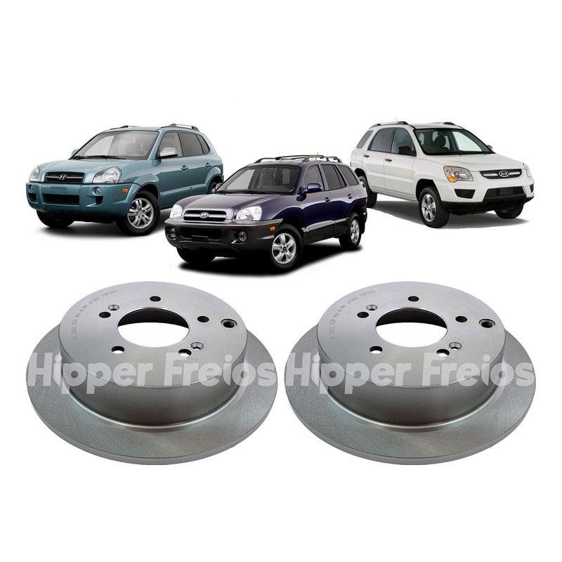 Disco Freio Traseiro Santa Fé Tucson Sportage 2001 A 2016 - NPX Imports