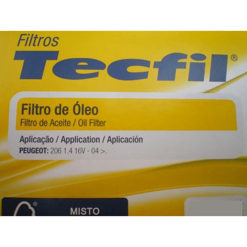Filtro De Óleo Citroen C4 2.0 16v 2010 2011 2012 2013 Tecfil - NPX Imports