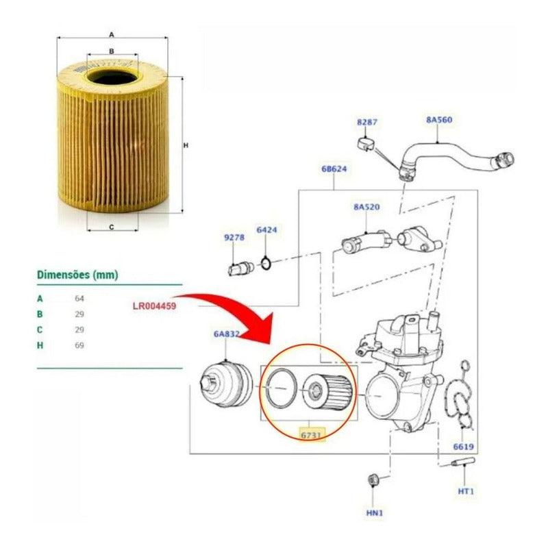 Filtro Óleo Motor Cooper Countryman R56/r60 1.6 Ga 2008-2014 - NPX Imports