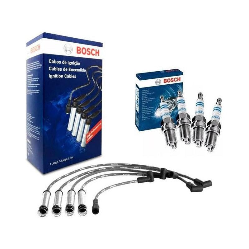 Jogo 4 Velas + Cabo Bosch Kadett 2.0 98cv Gasolina 91 A 97 - NPX Imports