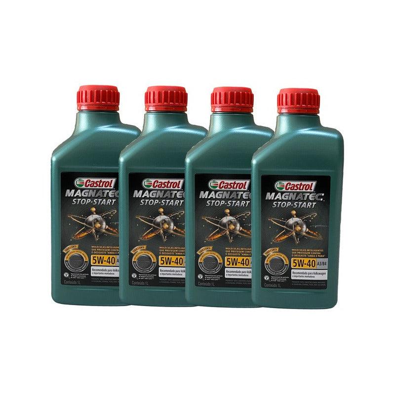 Kit Troca Oleo + Filtro Audi A3 1.6/1.8 1996 Castrol 5w40 - NPX Imports