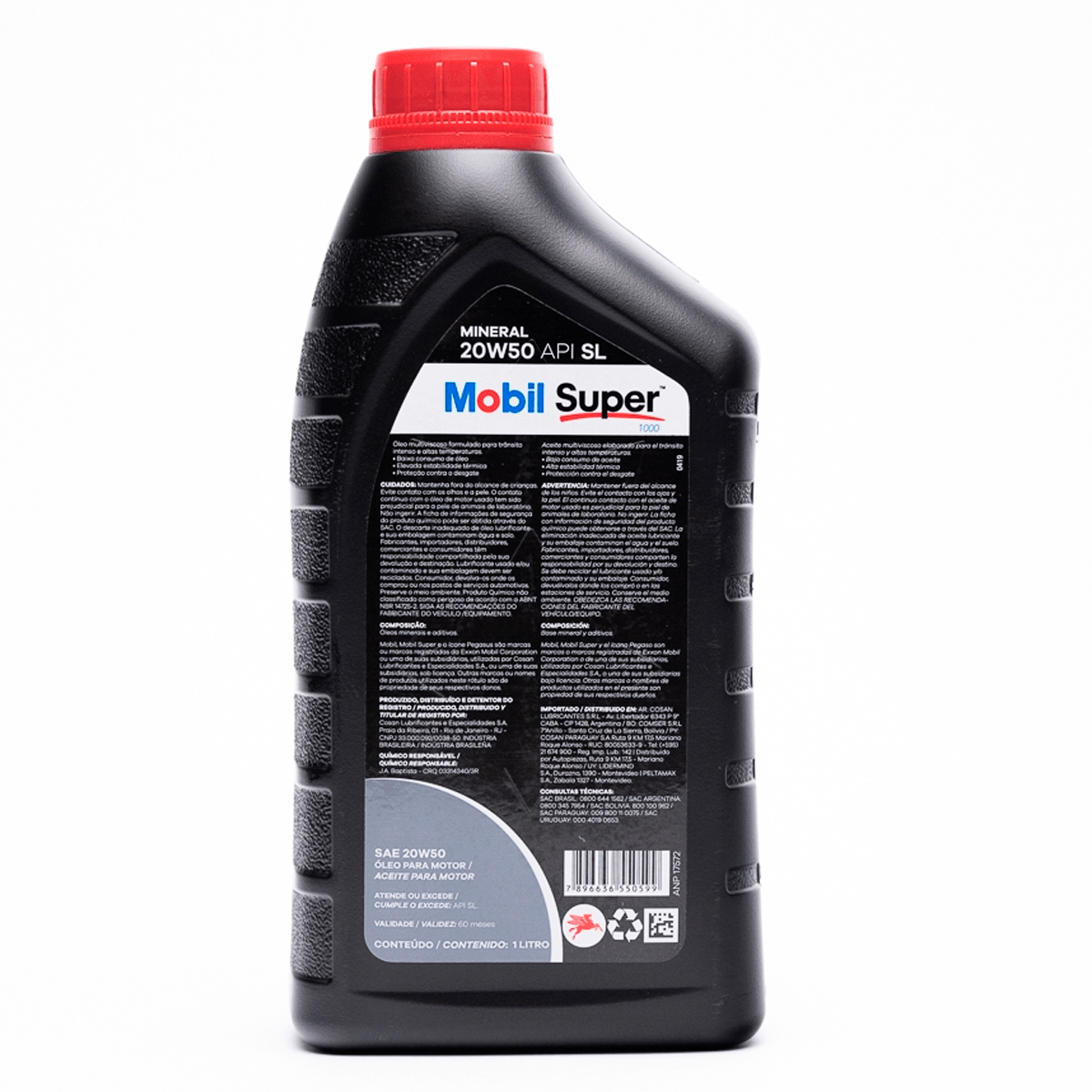 Óleo Lubrificante Motor 20w50 Sl Mineral Mobil Super 1 Litro - NPX Imports