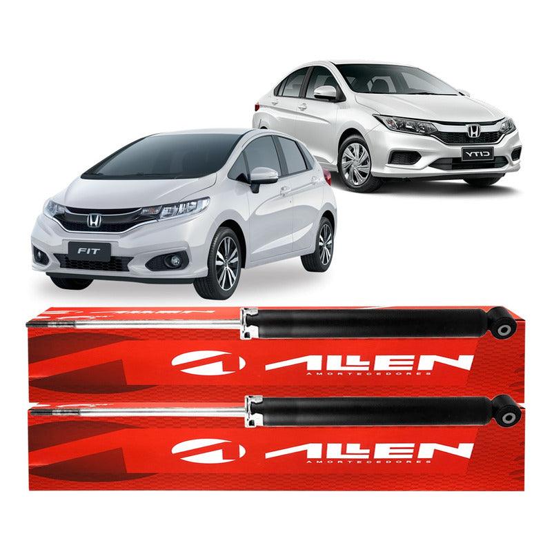 Par Amortecedor Traseiro Fit City 2015 2016 2017 2018 2019 - NPX Imports