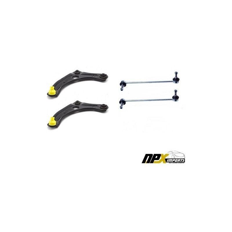 Par Bandeja Suspensão Completa + Bieletas Nissan March Versa - NPX Imports