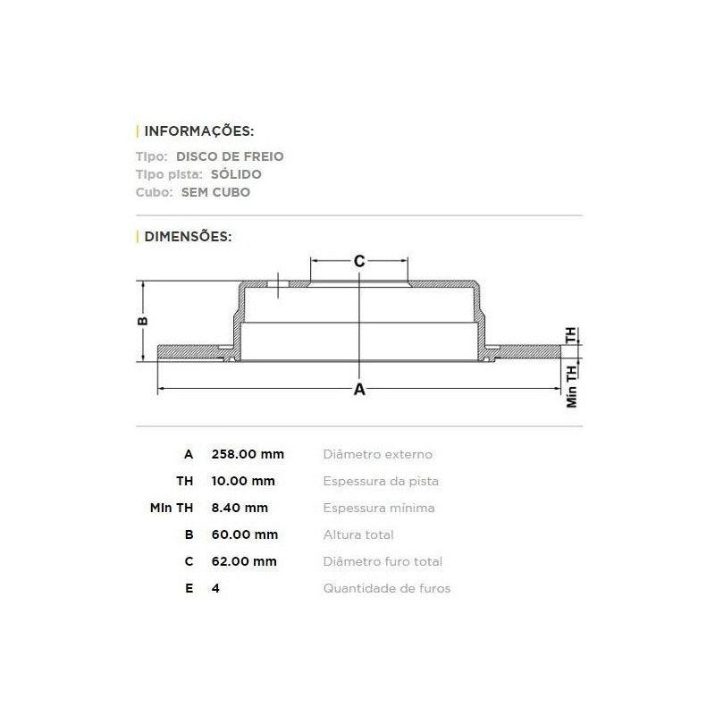 Par Disco De Freio Dianteiro Bmw 120i E87 2003 A 2007 - NPX Imports