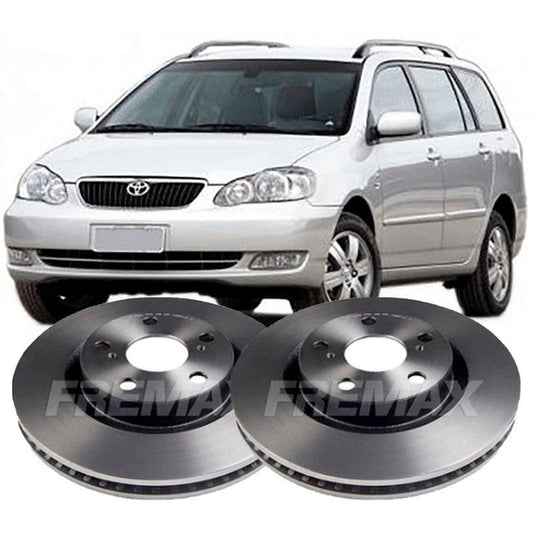 Par Disco De Freio Dianteiro Toyota Fielder 1.8 2005 A 2008 - NPX Imports