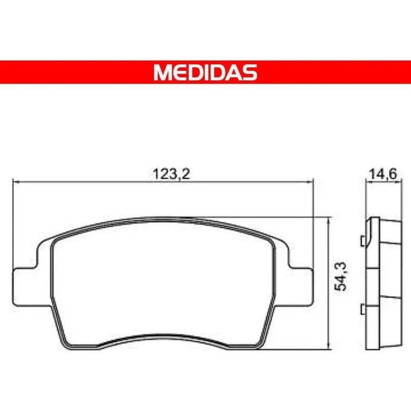 Pastilha Freio Dianteiro Etios 2013 Á 2022 / Yaris 2018 A 22 - NPX Imports