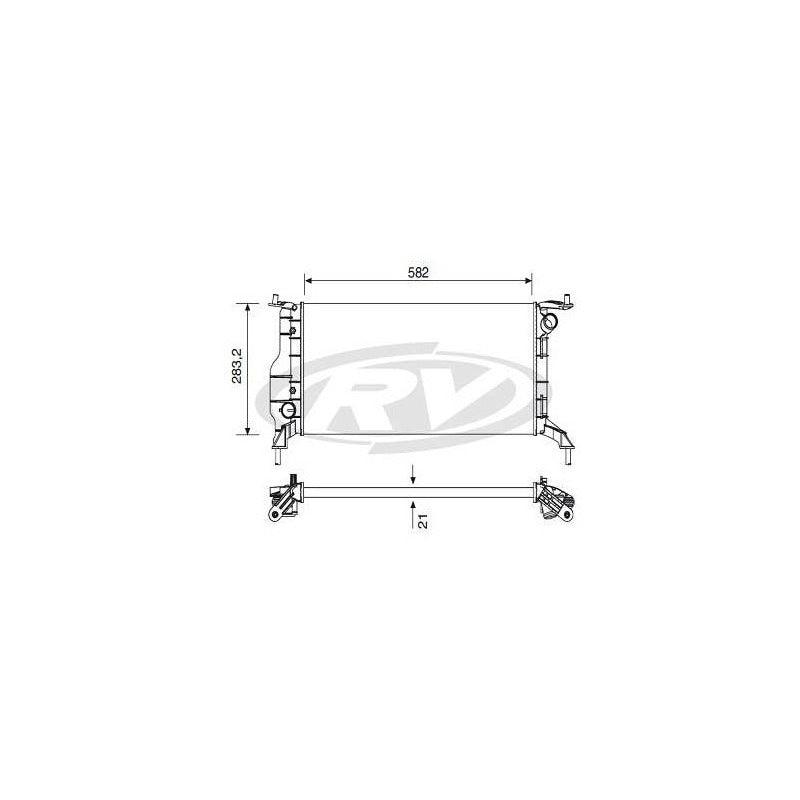 Radiador Classic 2010 2011 2012 2013 2014 2015 2016 C/s Ar - NPX Imports