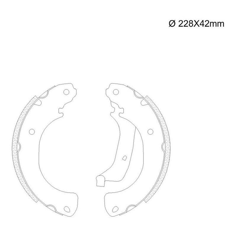 Sapata De Freio Citroen Aircross 1.5 1.6 228mm Sistema Bosch - NPX Imports