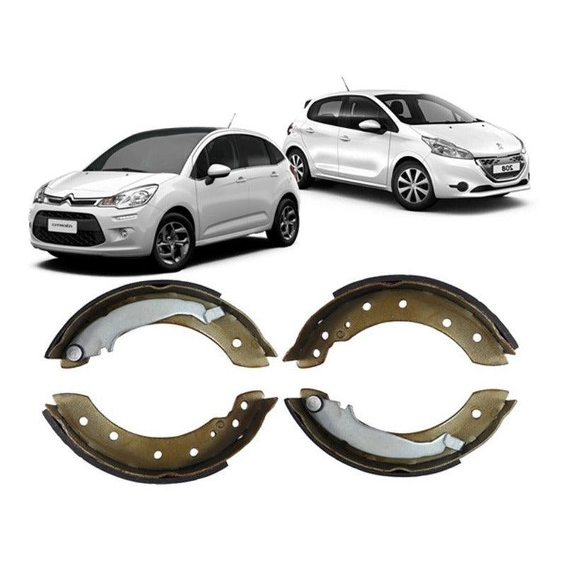 Sapata Lona De Freio Citroen C3 Peugeot 208 2012 A 2018 - NPX Imports