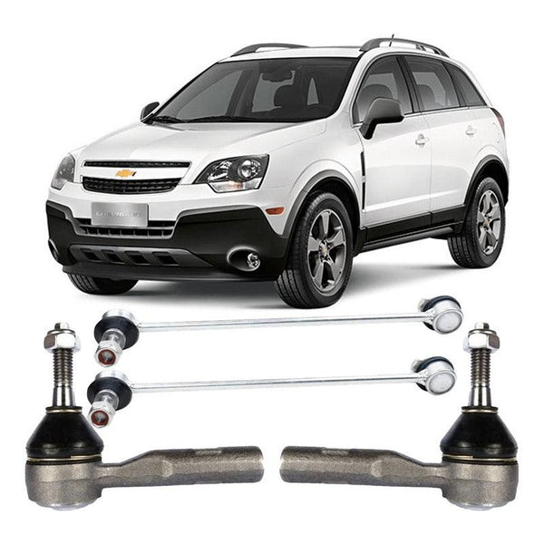 02 Terminal Ponteira + 02 Bieleta Captiva 2008 2009 2010 - NPX Imports