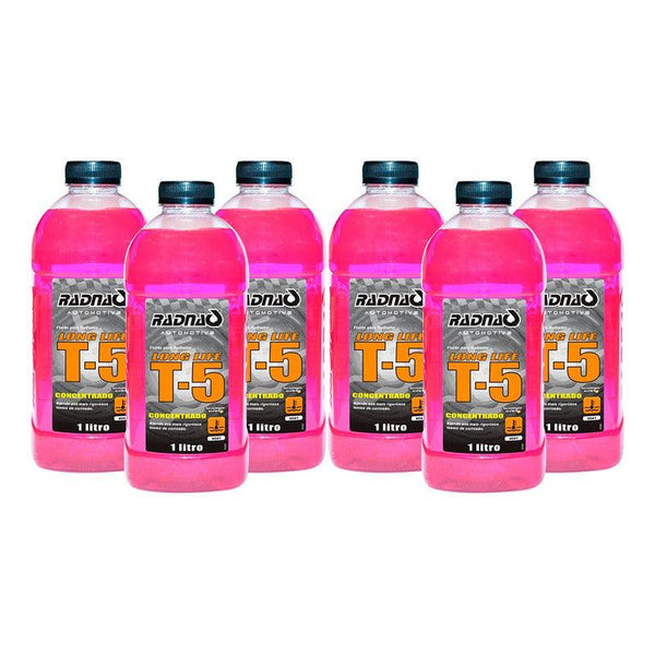 Aditivo Fluído Radiador Rosa Concentrado T5 Radnaq 6 Litros - NPX Imports