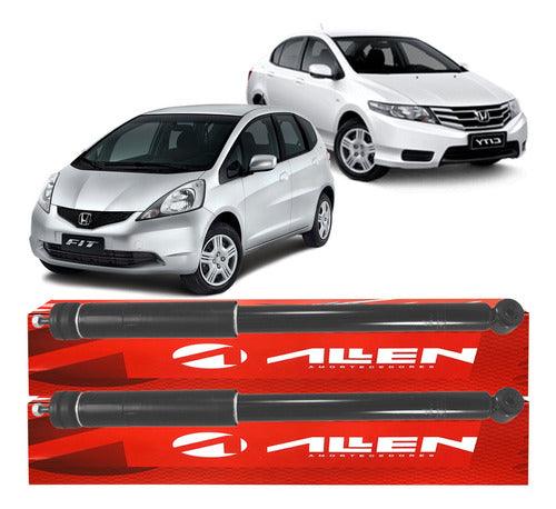 Amortecedor Traseiro Honda City New Fit 2009 A 2014 - Par - NPX Imports