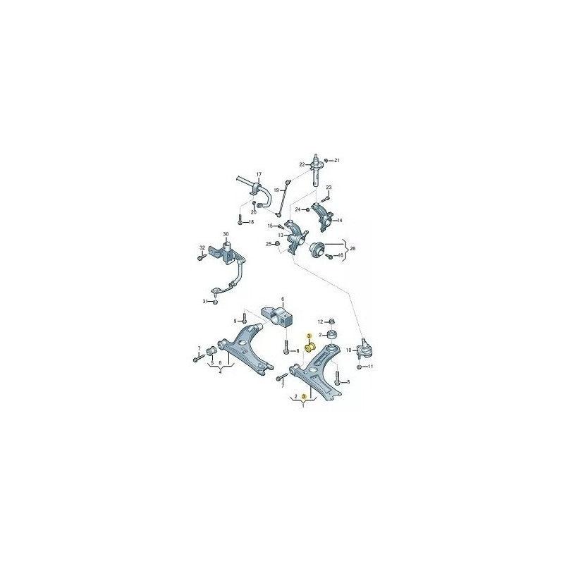 Bucha Bandeja Jetta Tiguan Passat 2007 2008 2009 2010 2011 - NPX Imports