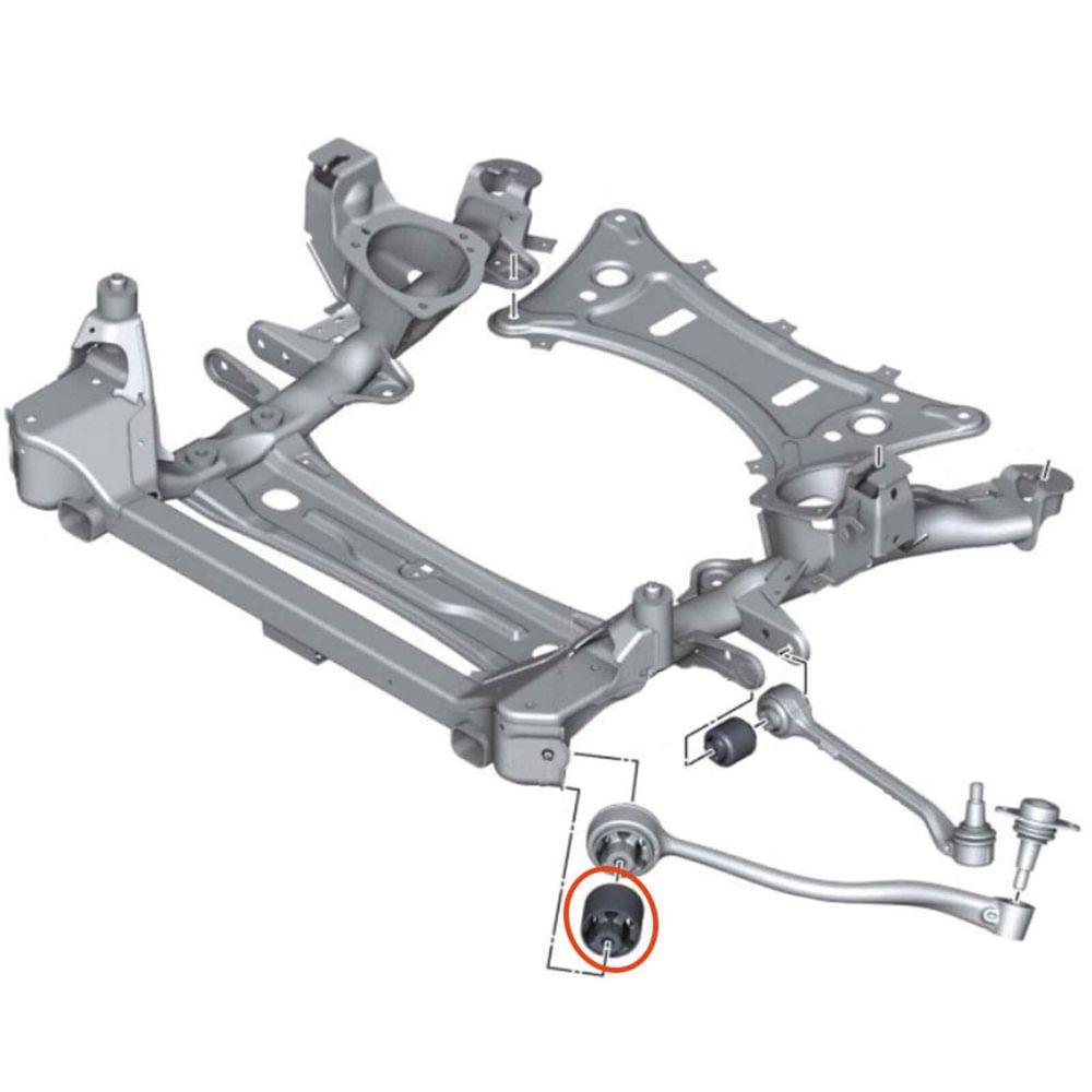 Bucha Braço Curvo BMW X3 F25 2011 2012 2013 2014 2015 2016 - NPX Imports