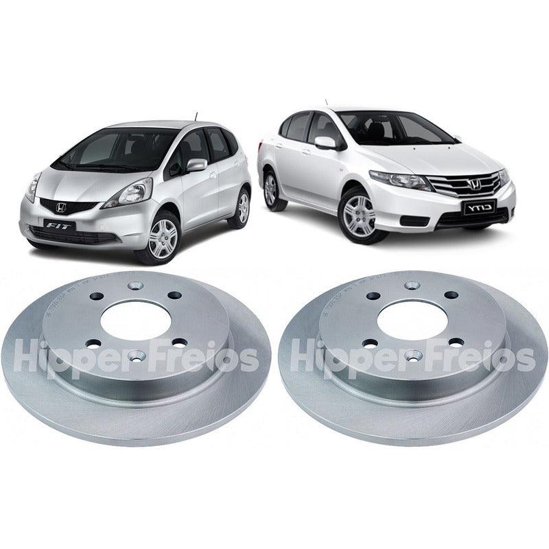 Disco De Freio Traseiro Honda City Fit 1.5 16v 2009 A 2014 - NPX Imports