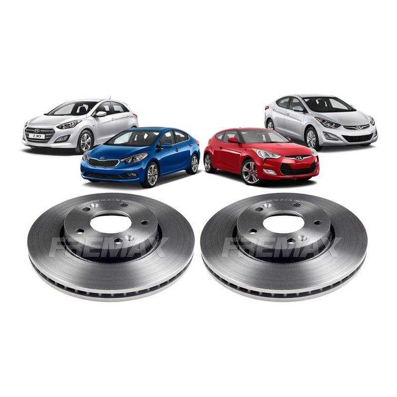 Disco Freio Dianteiro Elantra I30 Cerato Veloster 2012-2016 - NPX Imports