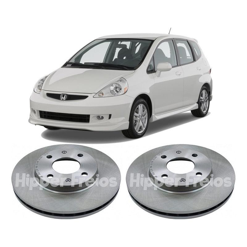 Disco Freio Dianteiro Honda Fit 1.4 8v 1.5 16v 2004-2008 Par - NPX Imports