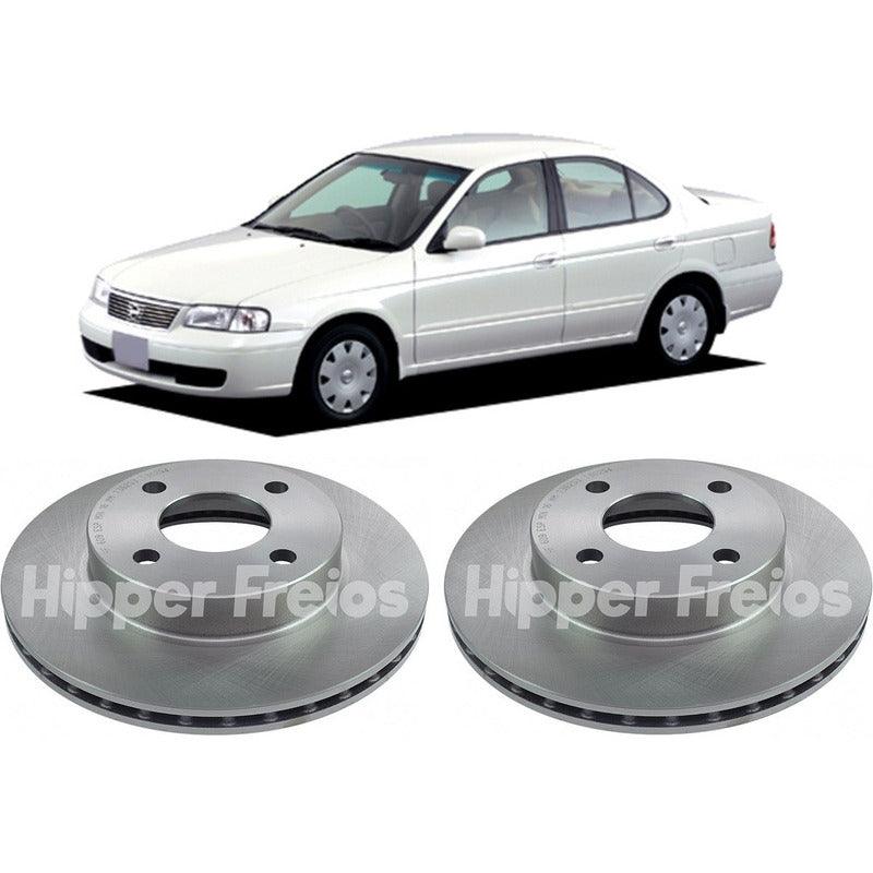 Disco Freio Dianteiro Nissan Sentra 1.6 16v 1991 A 1995 Par - NPX Imports