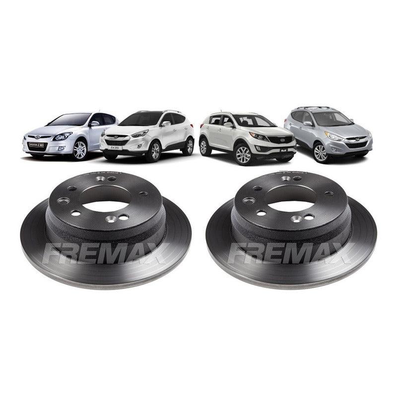 Disco Freio Traseiro Sportage I30 Tucson Ix35 2009-2019 Par - NPX Imports