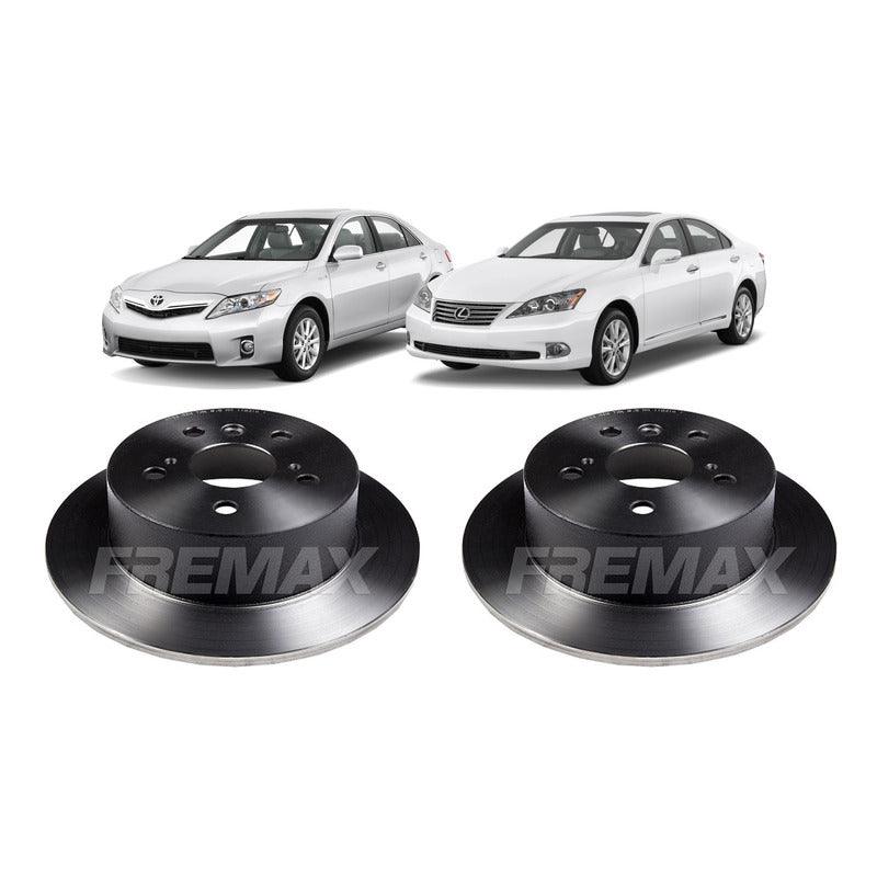 Disco Freio Traseiro Toyota Camry Lexus Es350 2006-2012 Par - NPX Imports