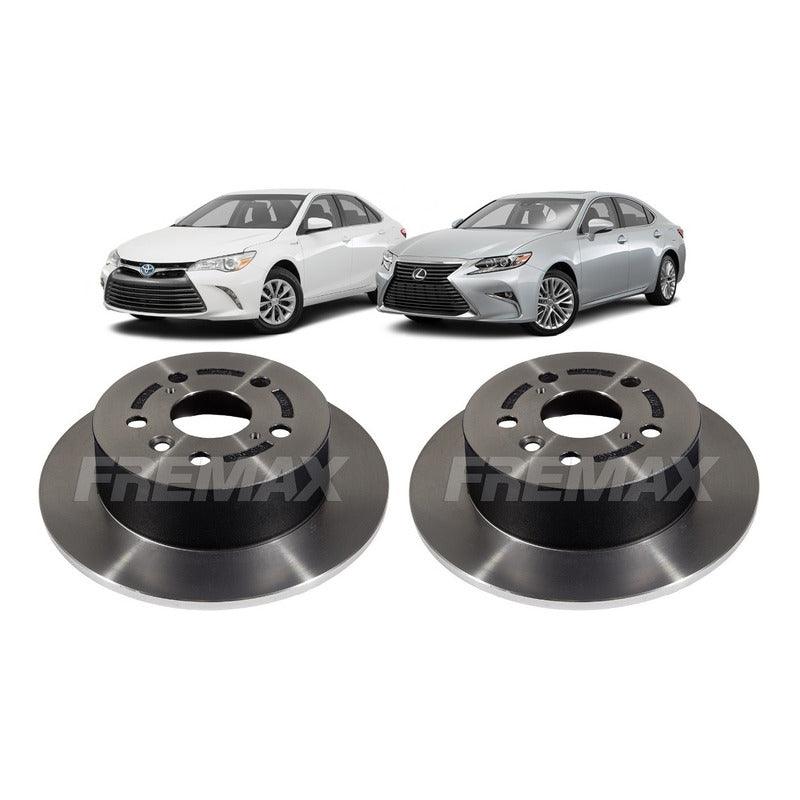 Disco Freio Traseiro Toyota Camry Lexus Es350 2013-2018 Par - NPX Imports