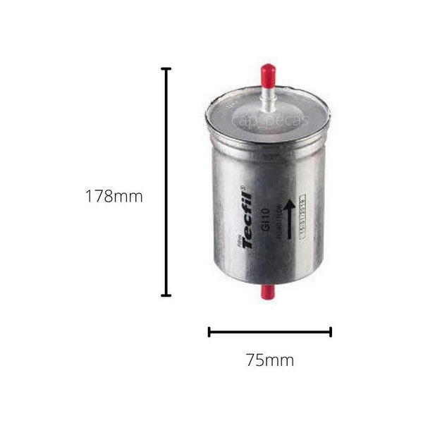 Filtro Combustível Audi A3 1.8 20v Turbo 97/06 Gas Tecfil - NPX Imports