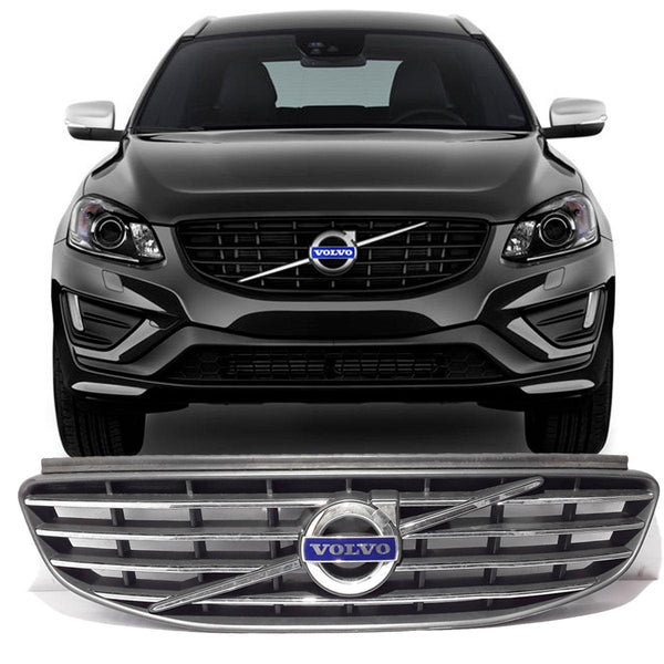 Grade frontal com emblema volvo xc60 2014 a 2017