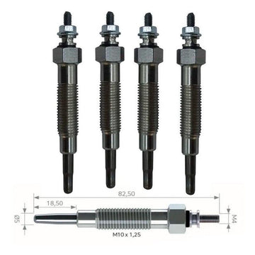 Jogo Vela Aquecedora Motor Hr K2500 05-12 H100 L200 Pajero - NPX Imports