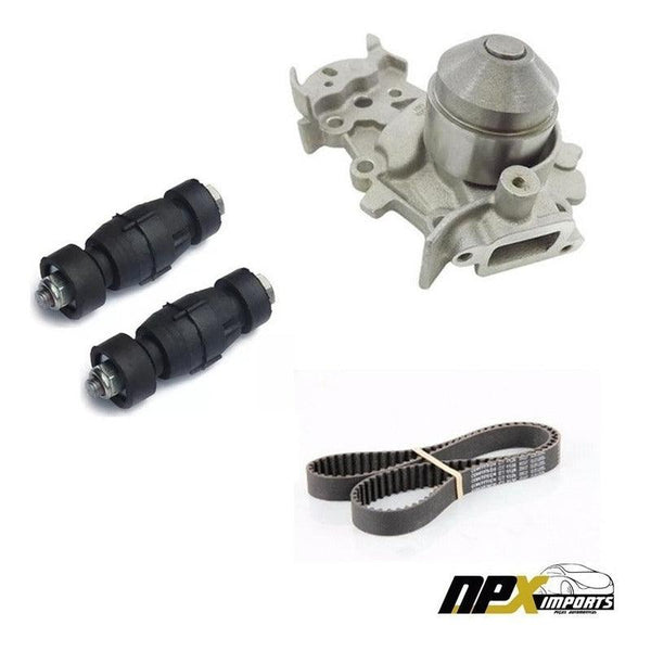 Kit 02 Bieletas + Correia Dentada + Bomba Dagua Clio 2003 - NPX Imports