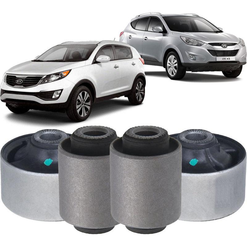 Kit 04 Bucha Bandeja Dianteira Sportage Ix35 2010 A 2015 - NPX Imports