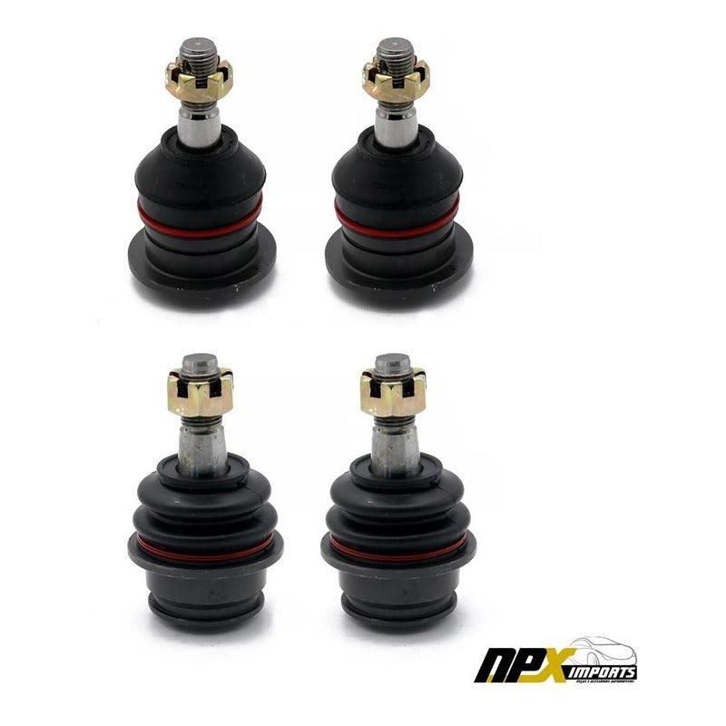 Kit 04 Pivô De Suspensão Superior + Inferior Hilux 2005-2012 - NPX Imports