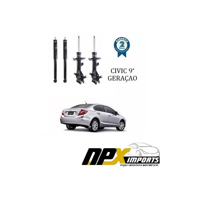 Kit Amortecedores Dianteiros E Traseiros New Civic 2014 2015 - NPX Imports