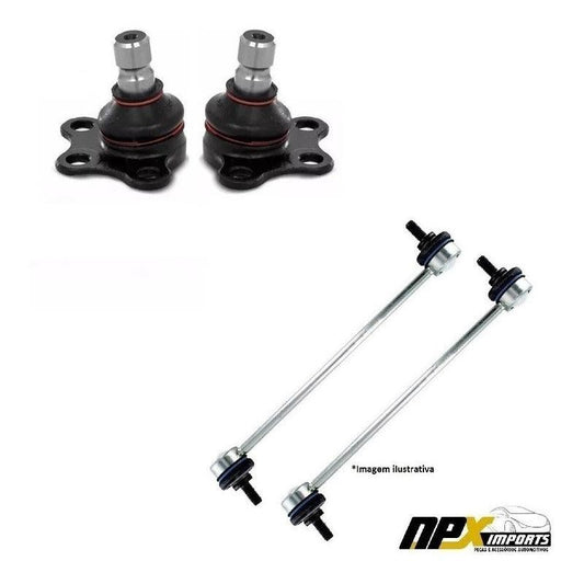 Kit Bieleta + Pivo Suspensão Citroen C3 2013 A 2018 Par - NPX Imports