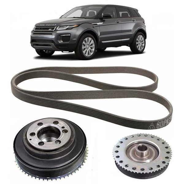 Kit Correia Poly-v E Polia Virabrequim Evoque 2012 A 2016 - NPX Imports