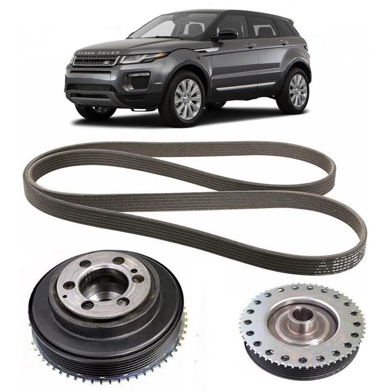 Kit Correia Poly-v E Polia Virabrequim Evoque 2012 A 2016 - NPX Imports