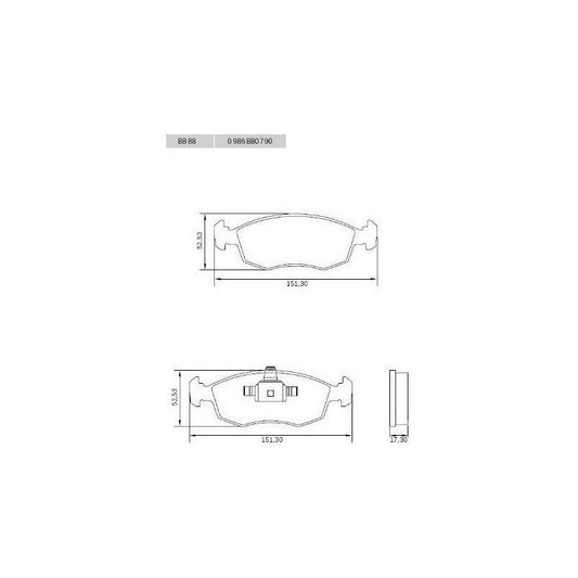 Kit Pastilha Freio Bosch Diant. Traseira Fiat 500 1.4 2012/ - NPX Imports
