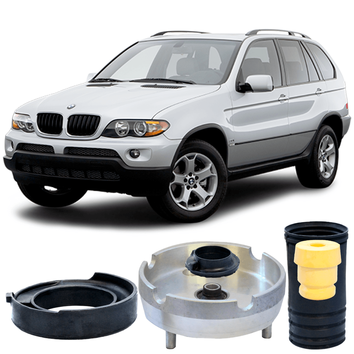 Kit Reparo Completo Amortecedor Dianteiro BMW X5 2005 a 2015 - NPX Imports