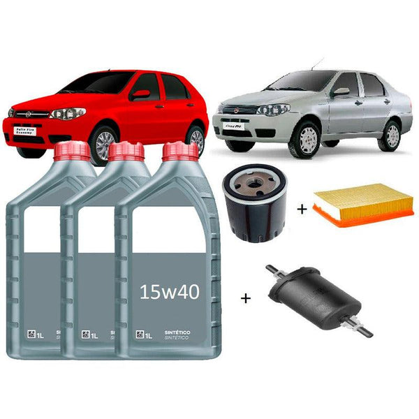 Kit Revisão Óleo+filtros Palio Siena Strada 1.0 1.3 1.4 Fire - NPX Imports