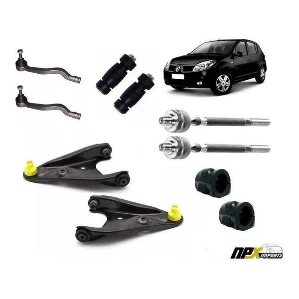 Kit Suspensao Dianteira Logan E Sandero 2008 A 2014 - NPX Imports