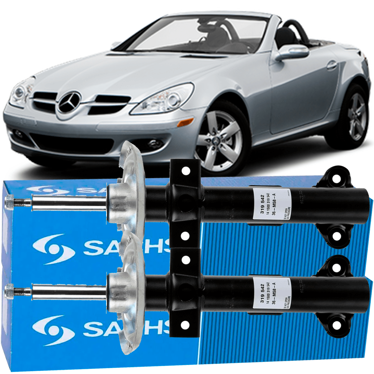 Par Amortecedor Dianteiro Mercedes Slk R171 2004-2011 Sachs - NPX Imports